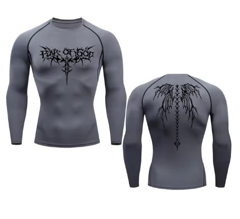 Anime Print Quick-Dry Gym T-Shirt