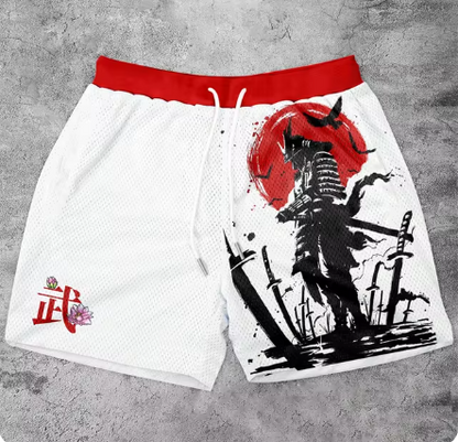 Y2K Graphic Gym Shorts for Men