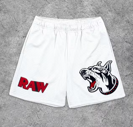 Y2K Graphic Gym Shorts for Men