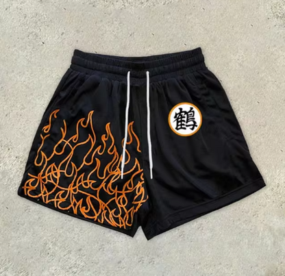 Y2K Graphic Gym Shorts for Men