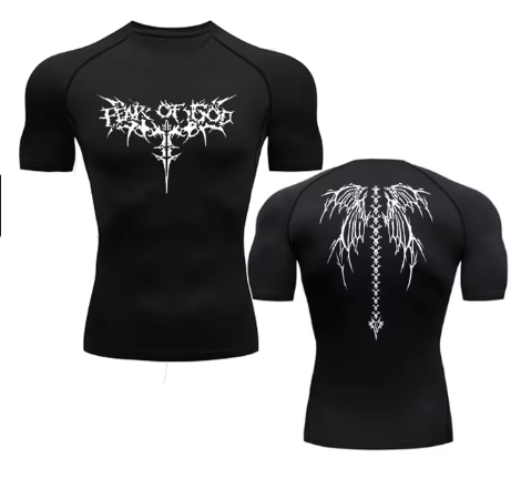 Anime Print Quick-Dry Gym T-Shirt