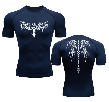 Anime Print Quick-Dry Gym T-Shirt