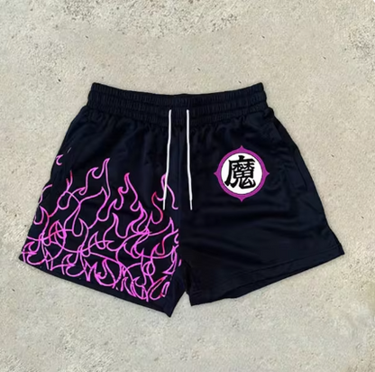 Y2K Graphic Gym Shorts for Men